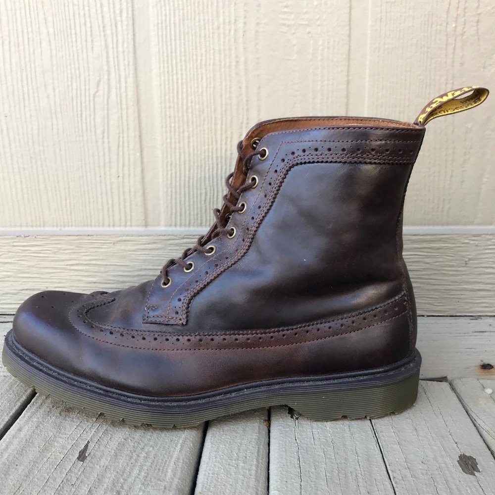 SOLD Dr. Martens Fitzroy Brogue Leather 7 Eye Boot - Picture 8 of 16